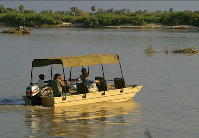 Selous game reserve boat safari