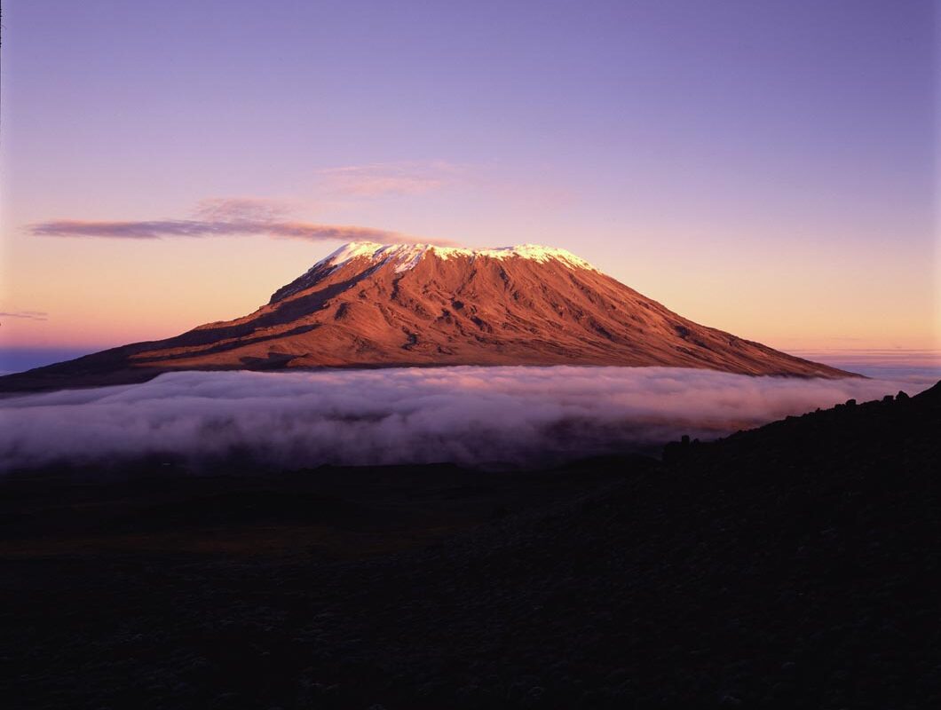 Zicht op de Kilimanjaro tijdens de Machame route