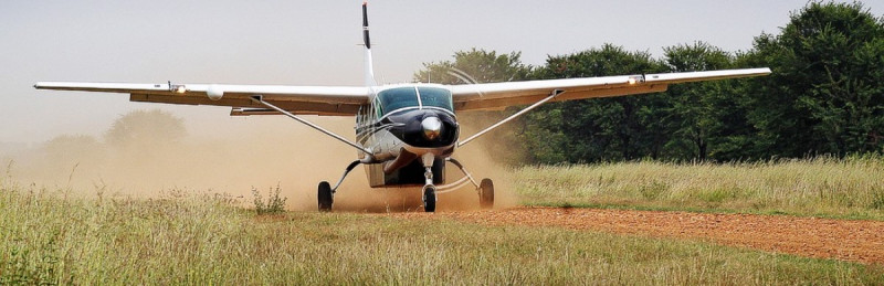 Vlucht naar Nyerere National Park